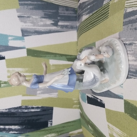 Bing and Grondahl Style Goose Girl Figurine - Picture 7 of 14